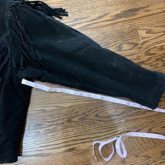 Vintage 80s western leather jacket - Picture 12 of 14